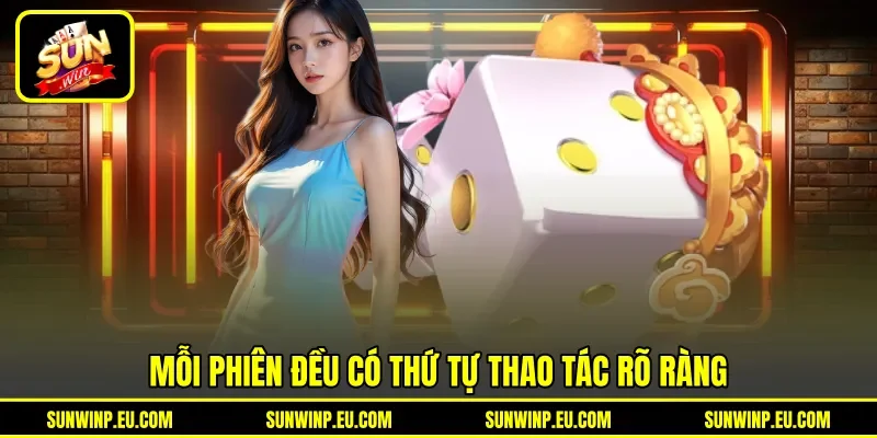 Mỗi phiên đều có thứ tự thao tác rõ ràng Mỗi phiên đều có thứ tự thao tác rõ ràng